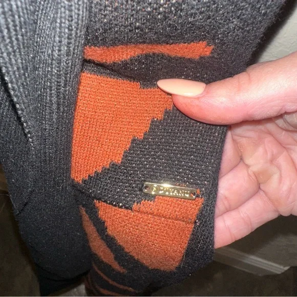 NEW D’iyanu Large African Culture Print Cardigan Sweater Button Up Wrap Dress - Picture 6 of 9